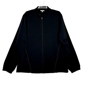 tasc Performance Mens Black Bomber Jacket‎ Full Zip Size XXL Style TM 678